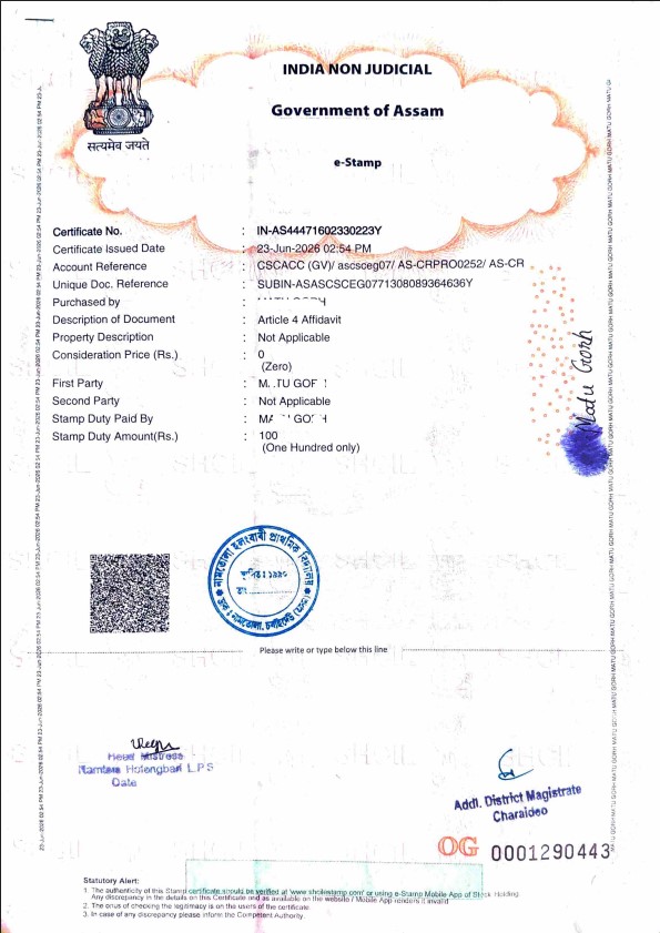 Stamp Paper Template